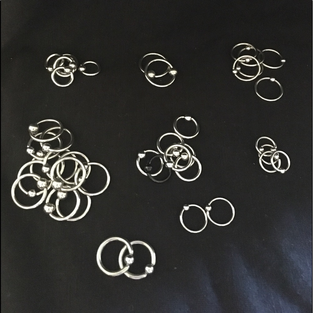 Body piercing jewelry - cbr varies sizes -16g